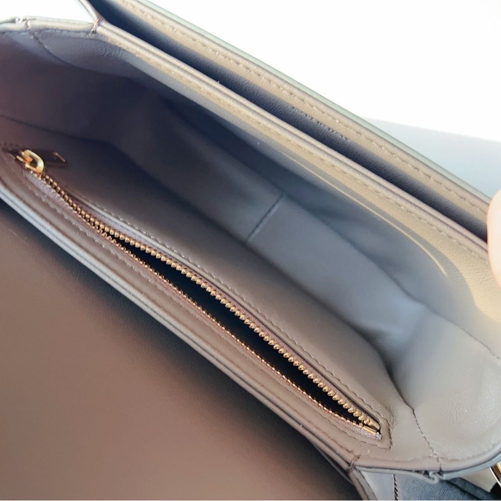 Celine Teen Triomphe Crossbody Bag Grey - Picture 3 of 8